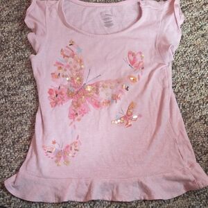 Sonoma Pink Butterfly Short Sleeve Tee